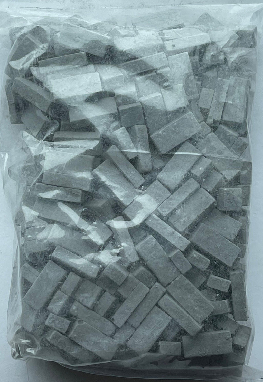 1:12 Scale Miniature Dollhouse Charcoal Bricks, Pack of 325