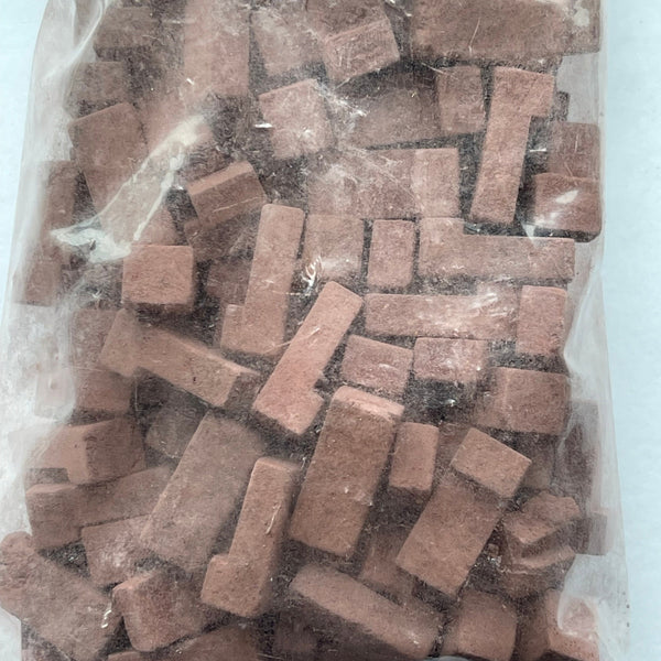 1:12 Dollhouse Supplies Red Blend Brick Corners 125 Counts Miniature Brick Corners - I046