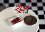 1:12 Scale Miniature Raw Steaks on White Tray, 1 inch long, DIY Dollhouse Supply (non edible)