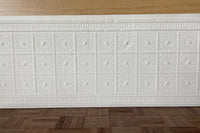 Dollhouse Wainscoting Wall Panel Embossed Textured Sheet - 13.5" x 3-7/8"