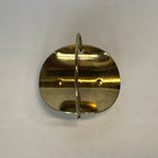1:12 Scale Miniature Metal Log Holder with Arched Handle, 1-9/16 inch tall, DIY Dollhouse Supply (brass)