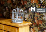 Dollhouse Miniature 1:12 Sliver Bird Cage, Doll House Miniature, Birdcage (Can open) - D093