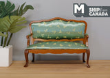 Dollhouse Supplies armchair cushion dolls house twin double seat sofa living room 1 12th scale miniature C015