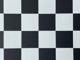 1:12 Dollhouse checkered black and white flooring tile sheet miniature square tile sheet 6 x 12 tiles - 4-3/4" x 9-5/8" - I042