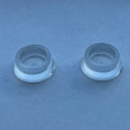 1:12 Scale Miniature Clear Pet Food Bowls, Set of 2, 11/16 inch dia., DIY Dollhouse Supply (small)