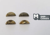 Dollhouse Miniature Half Moon Cabinet Pulls Dresser Pulls Drawer Pulls Door Pulls brass Piece Pack (I) A049