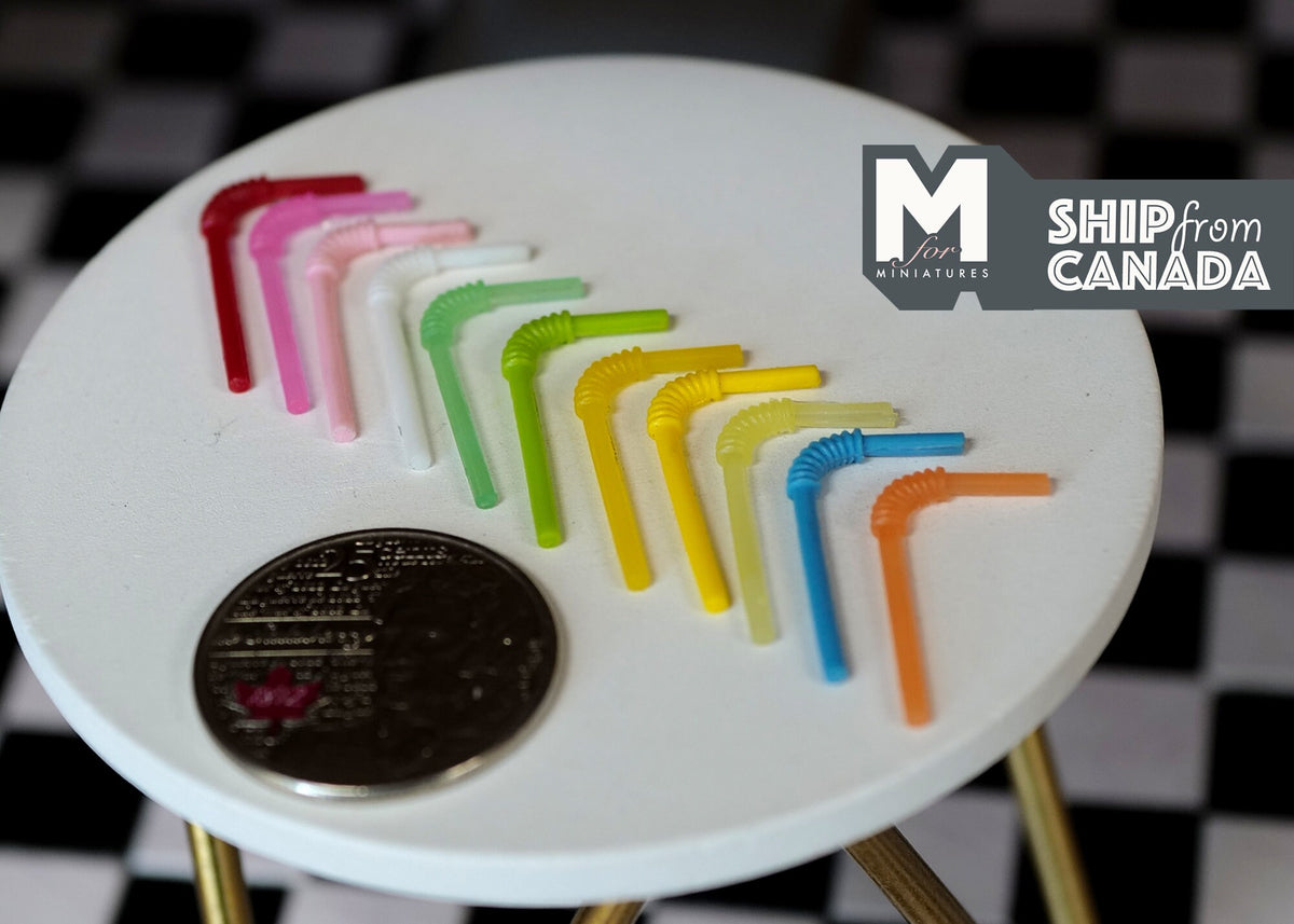1:12 Scale Dollhouse Miniature Straws 11 pcs - D026