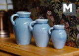 1:12 Dollhouse Supplies Stoneware Jugs Crocks Set of 3 1 12Scale Dollhouse Supplies Miniature Stoneware Jugs B104