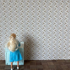 1:12 Scale Miniature Geometric Butterfly Wallpaper, 16-15/16 x 12 inch, DIY Dollhouse Supply