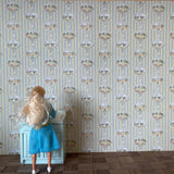 1:12 Dollhouse Colonial Homestead Wallpaper