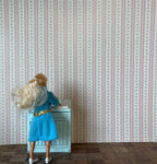1:12 Dollhouse Miniature Flower Wallpaper 15-1/2" x 10" - Y3