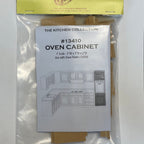 1:12 Scale Miniature Wood Kitchen Oven Cabinet Kit, 2 Doors, 7 inch tall, DIY Dollhouse Supply