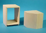 Dollhouse DIY upper and base corner cabinet kit with material and instruction from Miniature Houseworks - J039