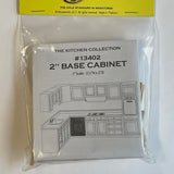 Dollhouse DIY 2" base cabinet kit swing door and drawer with material and instruction from Miniature Houseworks