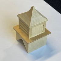 1:12 Dollhouse Miniature Wood Cupola DIY Dollhouse Wood Chimney - I039