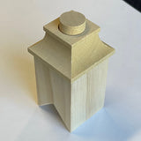 1:12 Dollhouse Square Peak Chimney Miniature Square Chimney 1-7/8"(D) x 3-3/4"(H) - I039