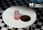 1:12 Scale Miniature Bottle of Juice with Ice, Summer Drink, 7/8 inch tall, DIY Dollhouse Supply (pink)