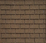 Dollhouse Brown Asphalt Shingles 8 Stripes Pack - 1 Square Feet Coverage