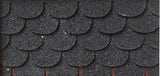 Dollhouse Fish Scale Fishscale Asphalt Shingles 8 Stripes Pack - 1 Square Feet Coverage - J049