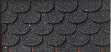 Dollhouse Fish Scale Fishscale Asphalt Shingles 8 Stripes Pack - 1 Square Feet Coverage - I041