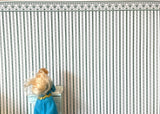 1:12 Dollhouse Supplies Regency, Green Stripe Wallpaper