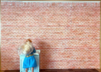 1:12 Dollhouse Brick Wall Style Wallpaper