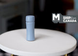 1:12 Dollhouse Supplies Miniature Metal Insulated Water Bottle (Blue) E041