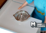 1:6 Dollhouse Supplies miniature Metal Manual Juicer E041