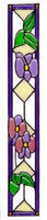 1:12 Dollhouse Miniature Stained Glass Clear Glass Panel 13/16"(W) x 4-3/4"(H)