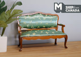 Dollhouse Supplies armchair cushion dolls house twin double seat sofa living room 1 12th scale miniature C015