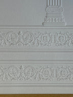 Panneau mural miniature à colonne ionique échelle 1:12, carton mousse gaufré, 11-7/16 x 9-1/4 pouces, accessoire de maison de poupée à faire soi-même