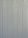 Dollhouse Supplies Embossed Wall Columns Panel Sheet 13-1/2" x 9-3/4"