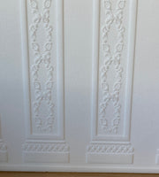 Dollhouse Embossed Wall Columns Panel Sheet 13-1/2" x 9-3/4"