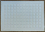 1:12 Scale Miniature Coffered Ceiling Panel, Embossed Foam Board, 13-1/2 x 9-3/4 inch, DIY Dollhouse Supply