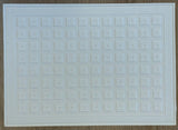 Dollhouse Embossed Faux Tin Ceiling Panel Sheet 13-1/2" x 9-3/4"