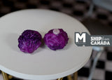1:12 Dollhouse Supplies Miniature Vegetable 2 x  red cabbage E061