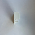 1:12 Scale Miniature Wall Shelf with 5 Pegs, 2-5/16 inch wide, DIY Dollhouse Supply (white)