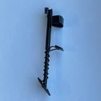 Schaal 1:12 miniatuur metaaldetector met armsteun, 3-1/4 inch hoog, DIY-poppenhuisbenodigdheden (zwart)