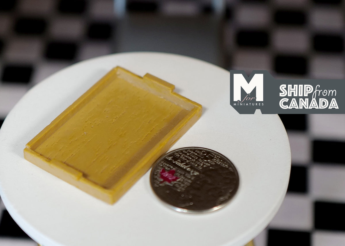 1:12 Dollhouse Supplies Miniature Wooden Tray F067