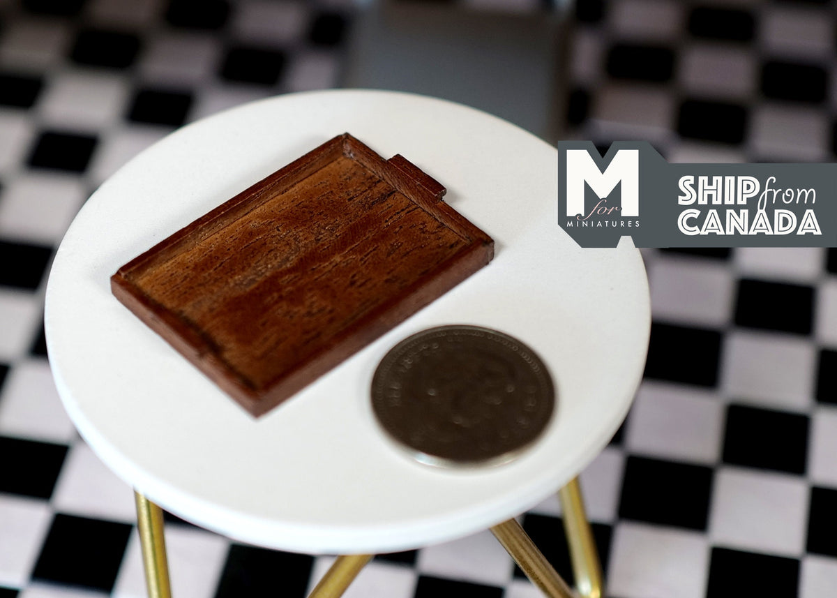 1:12 Dollhouse Supplies Miniature Wooden Tray F076