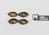Dollhouse Miniature Half Moon Cabinet Pulls Dresser Pulls Drawer Pulls Door Pulls brass Piece Pack (I) A049