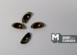 Dollhouse Miniature Half Moon Cabinet Pulls Dresser Pulls Drawer Pulls Door Pulls 4 Piece Pack (G) A049