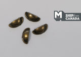 Dollhouse Miniature Half Moon Cabinet Pulls Dresser Pulls Drawer Pulls Door Pulls 4 Piece Pack (G) A049