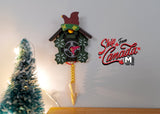 1:12 Dollhouse Supplies Miniature Wooden Cuckoo Wall Clock - B052