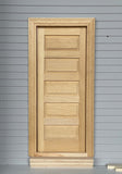 1:12 Dollhouse Supplies 5 Panel Door with Back Trim , Unfinished Miniature Interior Door Frame - I002
