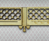 Dollhouse Unfinished Ceiling Grilles 9 Inch Wide - I043