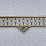 Dollhouse Unfinished Spool Porch Kit Ceiling Grilles 10 Inch Wide - I043