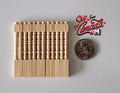 1:12 Scale Miniature Unpainted Wood Dollhouse Round Top Balusters, Set of 12, 2-7/16 inch tall