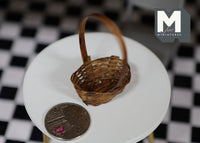 1:12 Dollhouse Miniature Handmade rope basket dolls house 1 12th scale miniature D048