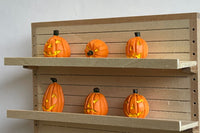 1:12 Dollhouse Miniature Pumpkin Faces Carving Halloween Pumpkin Craft Set of 6 - WS1